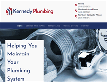 Tablet Screenshot of kennedyplumbingservices.com